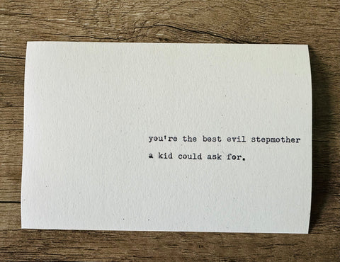 Evil stepmother card