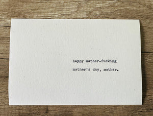 Happy MF Mother's Day card