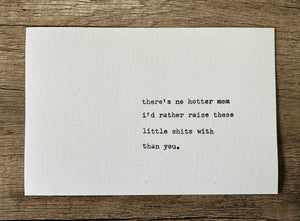From partners to hot moms card