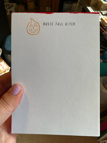 Basic fall bitch notepad