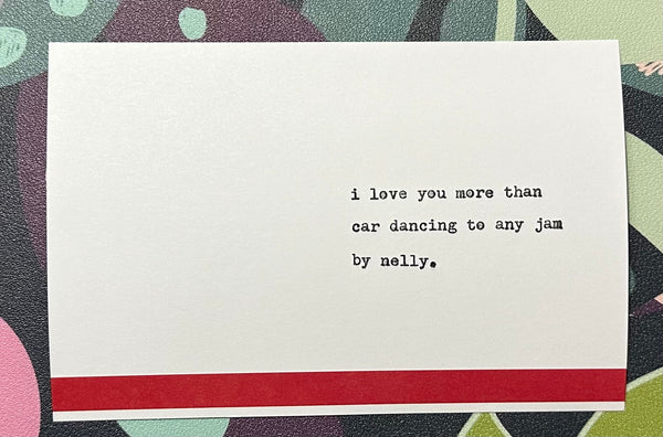 I love you more than... card