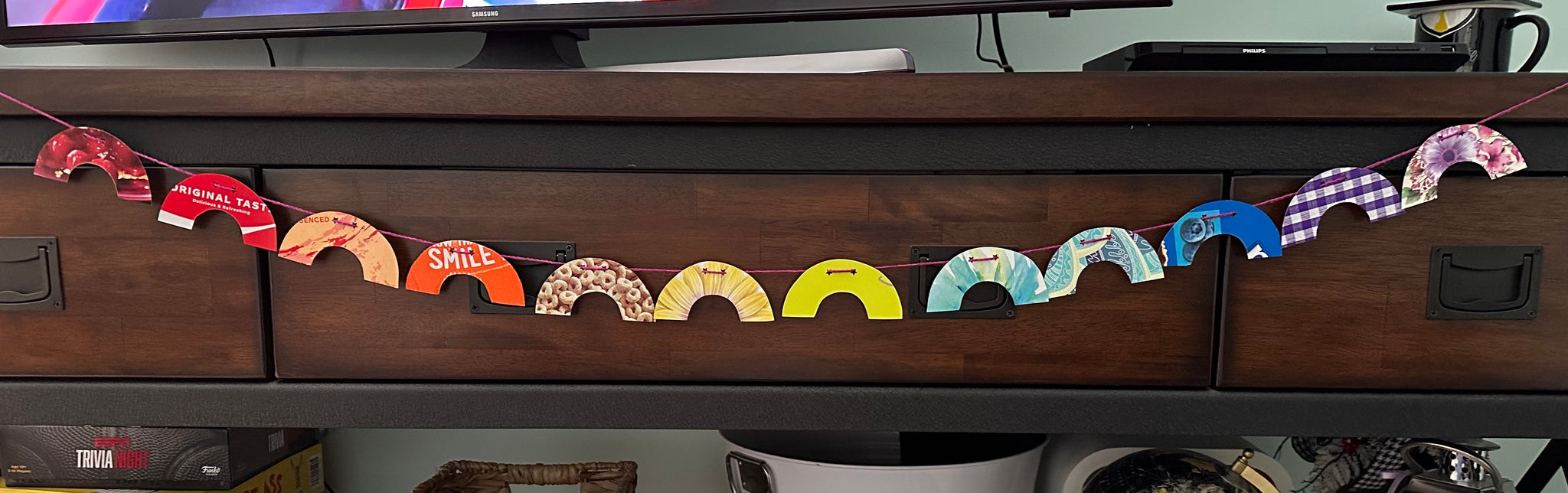 Rainbow garland