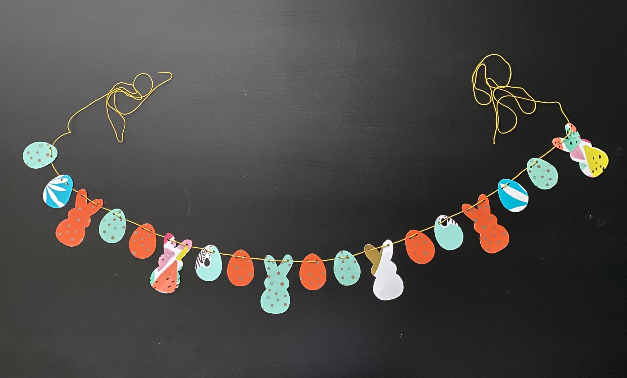 Bunnies and eggs banner