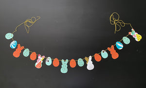 Bunnies and eggs banner