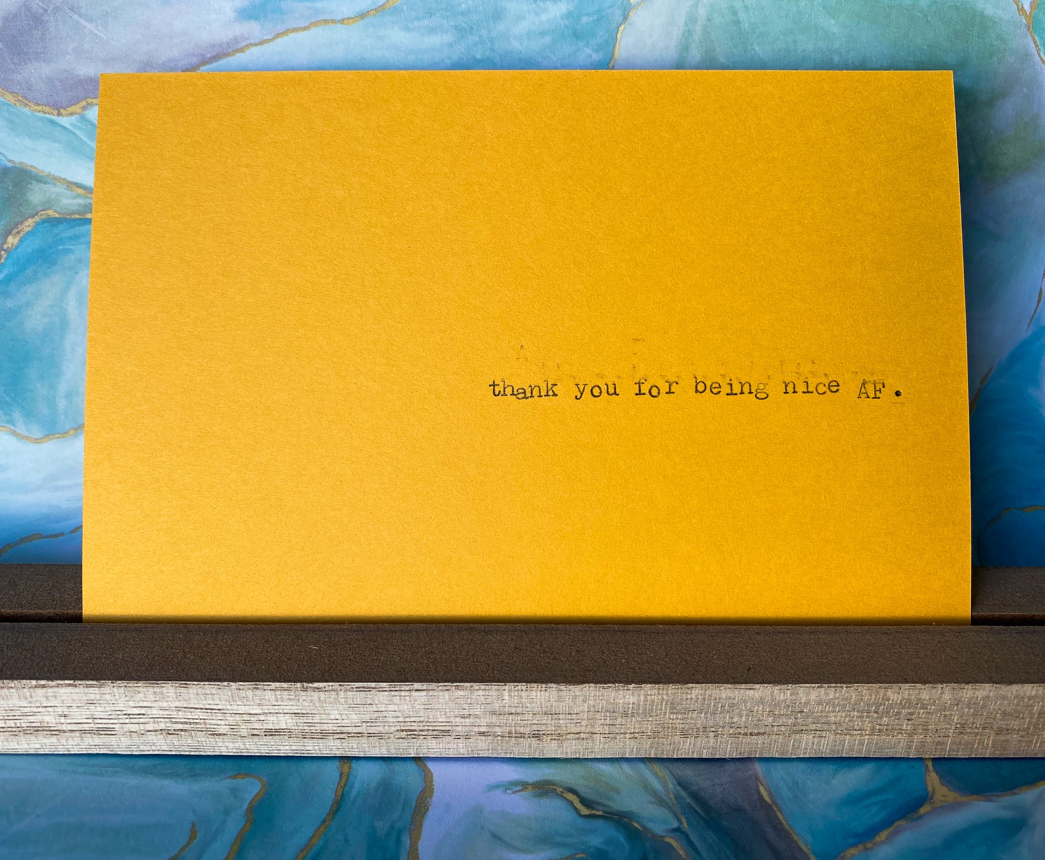 Thank you for being nice AF card