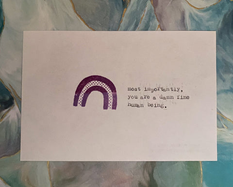 Damn fine human card