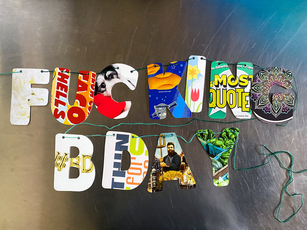 Happy fucking birthday banner