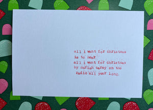 Mariah Carey all the time card