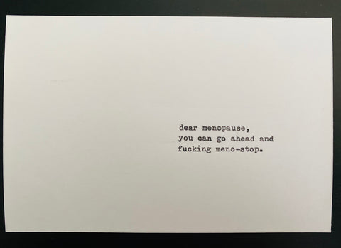 Oh, holy menopause card