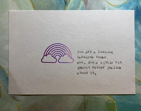 Fucking fabulous human card
