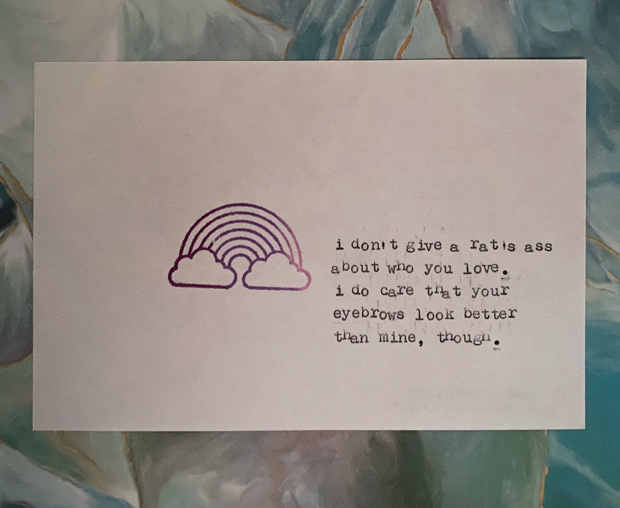 Love who you love card