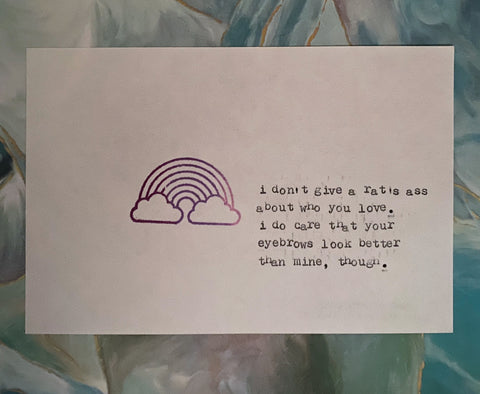 Love who you love card