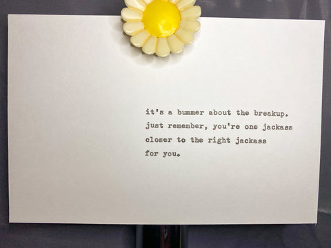 Breakup silver lining card