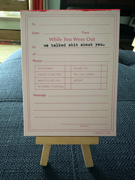 While you were out notepads
