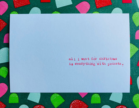 Pockets in everything card